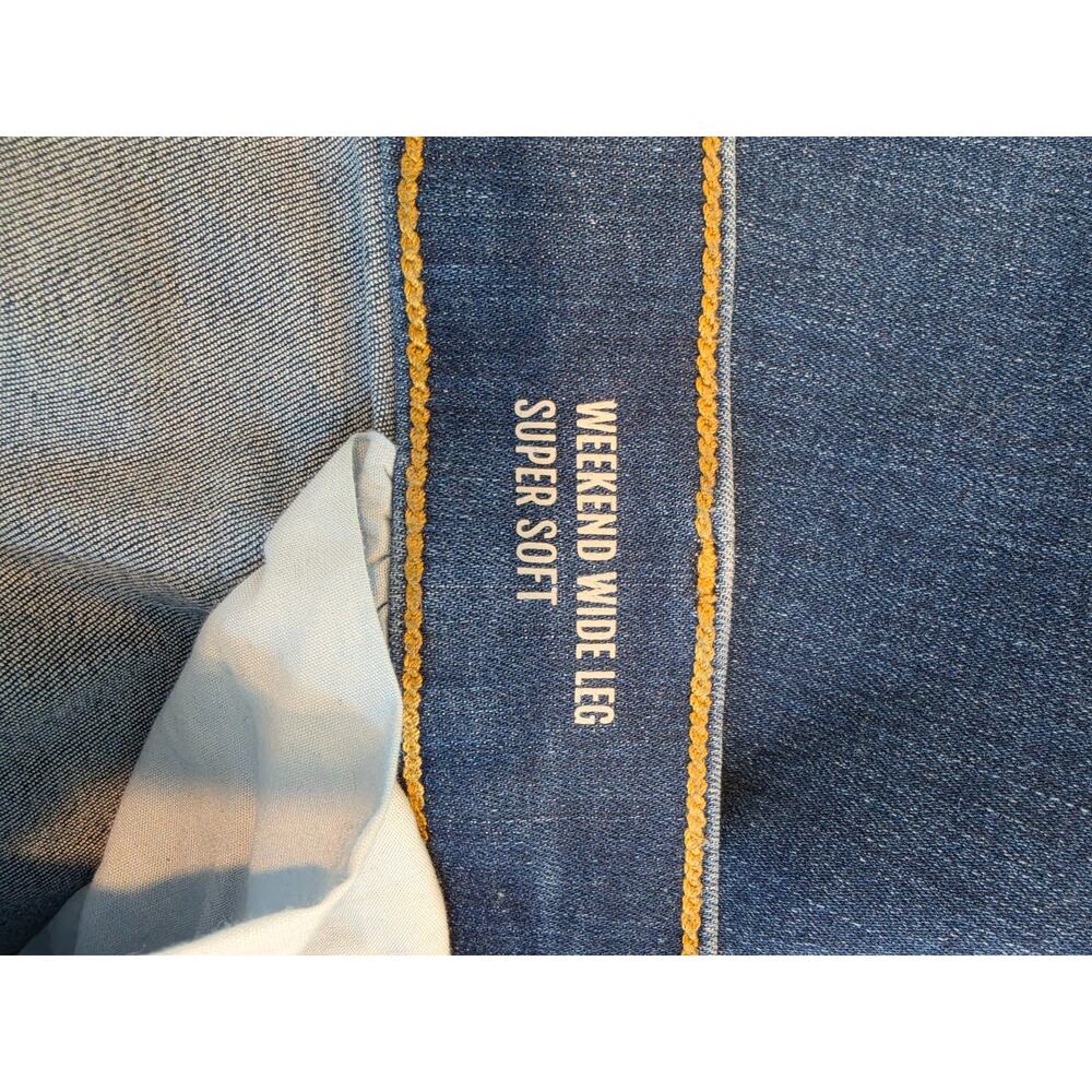 Torrid Jeans Weekend Wide Leg/Flare Mid Rise PLUS Sz 2 / 2X Drawstring Stretch - Picture 10 of 10